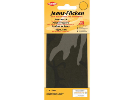 KLEIBER Patch thermocollant pour jeans, 170 x 150 mm, vert