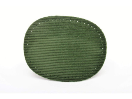 KLEIBER Mini patch thermocollant, fin velours côtelé, vert