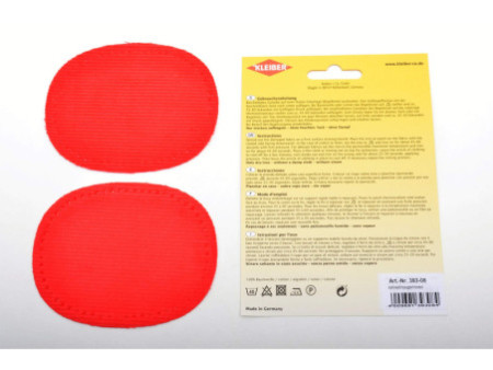 KLEIBER Mini patch thermocollant, fin velours côtelé, rouge