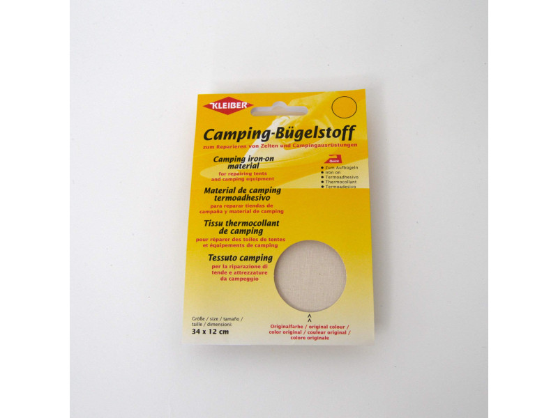 KLEIBER Tissu thermocollant de camping, rouge/blanc