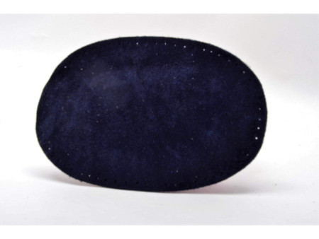 KLEIBER Patch à coudre en daim, 155 x 100 mm, bleu foncé