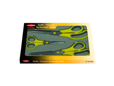 KLEIBER Kit de ciseaux, ronds, 3 pièces