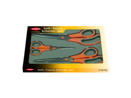 KLEIBER Kit de ciseaux, ronds, 3 pièces