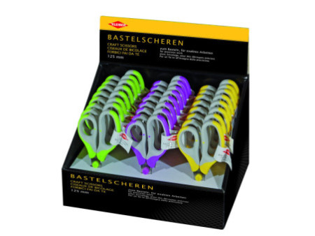 KLEIBER Ciseaux de bricolage, ronds, présentoir de 24