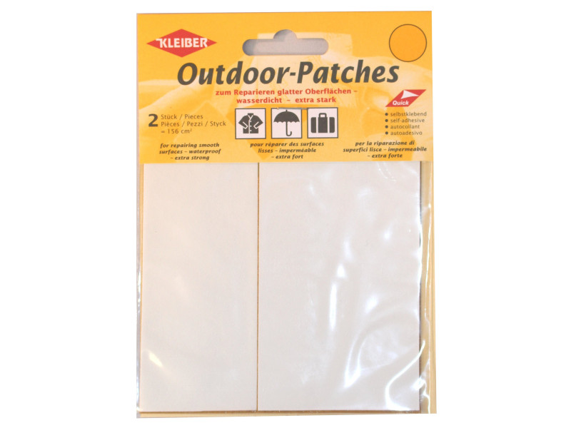 KLEIBER Patch d'extérieur, autocollant, 65 x 120 mm, blanc