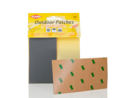 KLEIBER Patch d'extérieur, autocollant, 65 x 120 mm, gris