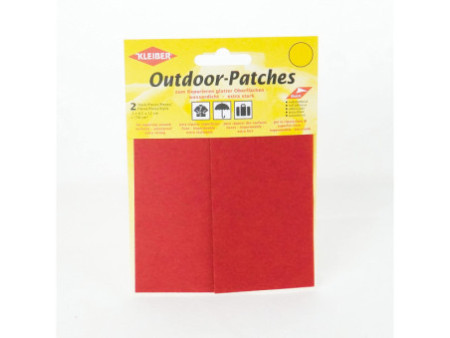 KLEIBER Patch d'extérieur, autocollant, 65 x 120 mm, rouge
