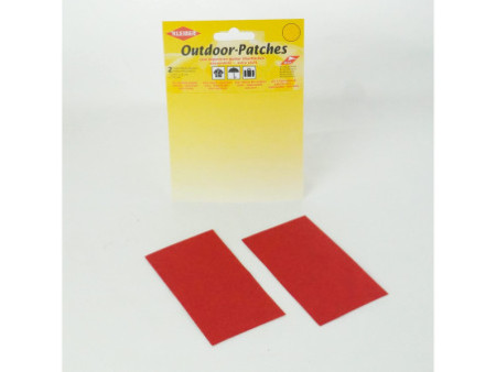 KLEIBER Patch d'extérieur, autocollant, 65 x 120 mm, rouge