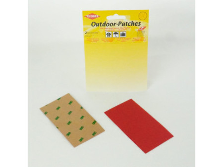 KLEIBER Patch d'extérieur, autocollant, 65 x 120 mm, rouge