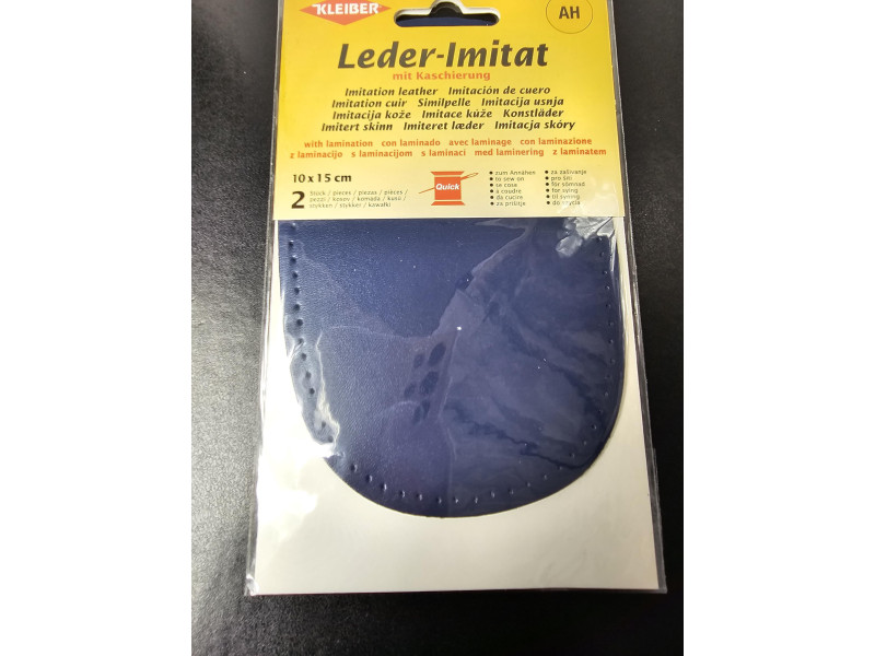 KLEIBER Patch imitation cuir avec doublure, marine