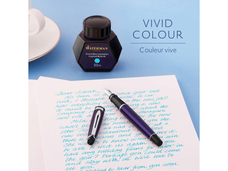 WATERMAN Flacon d'encre, contenu: 50 ml, bleu inspiration