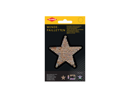 KLEIBER Etoile en sequins réversibles, or-argent