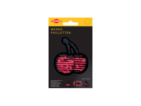 KLEIBER Cerises en sequins réversibles, rouge-noir