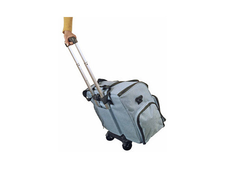 KLEIBER Valise pour machine à coudre 'COEURS', gris/rose