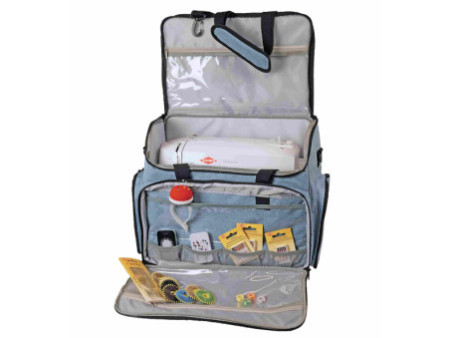 KLEIBER Valise pour machine à coudre 'JEANS', bleu