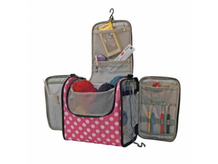 KLEIBER Sac pour accessoires de couture et tricot 'POIS'