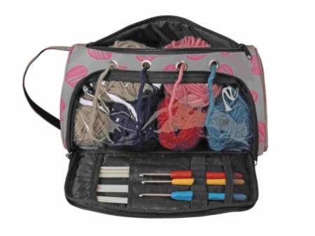 KLEIBER Sac pour accessoires de couture et tricot 'COEURS'