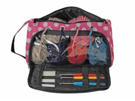 KLEIBER Sac pour accessoires de couture et tricot 'POIS'