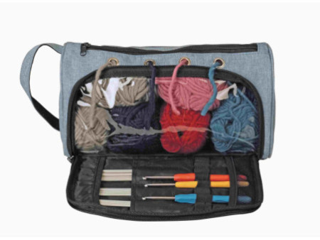 KLEIBER Sac pour accessoires de couture et tricot 'JEANS'