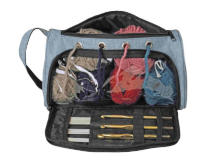 KLEIBER Sac pour accessoires de couture et tricot 'JEANS'