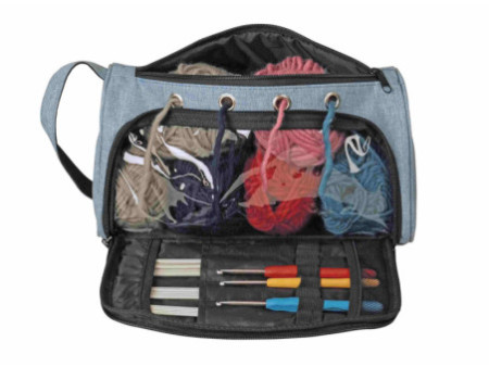 KLEIBER Sac pour accessoires de couture et tricot 'JEANS'