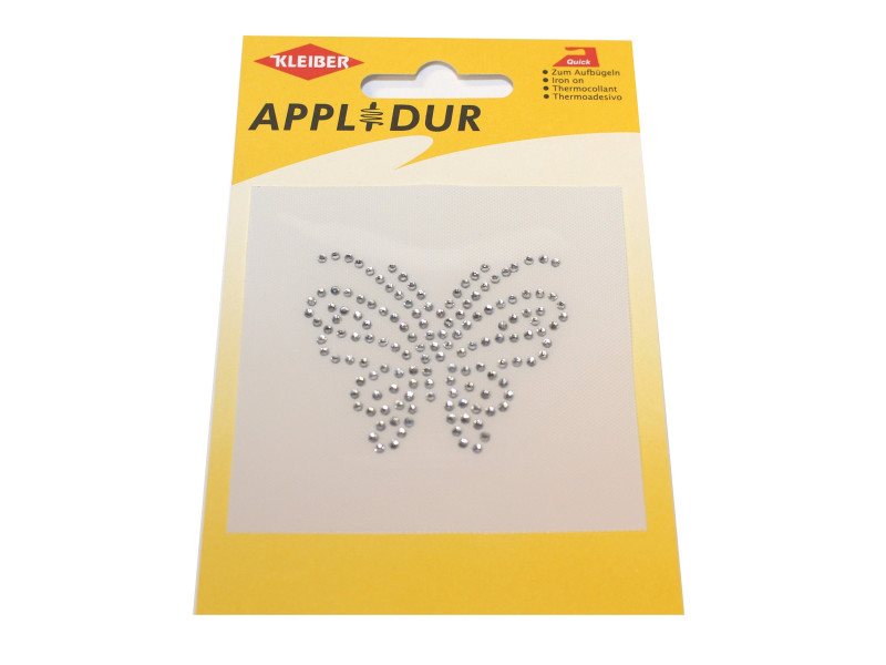 KLEIBER Application strass 'Papillon', 55 x 60 mm