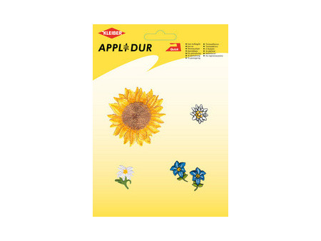 KLEIBER Assortiment d'applications 'Flowers 1', 6 motifs