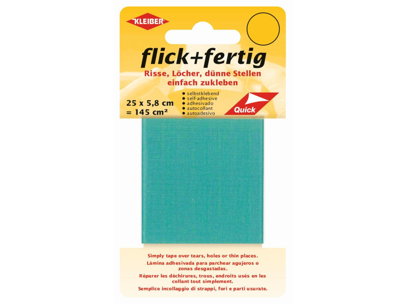 KLEIBER Set de réparation Flick + Fertig, turquoise
