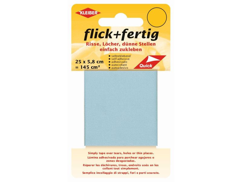 KLEIBER Set de réparation Flick + Fertig, bleu glace