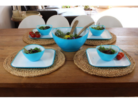 Linden Berg Set de saladier, 0,5 Litres, set de 4, bleu
