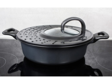 Linden Berg Couvercle anti-projections, rond, anthracite