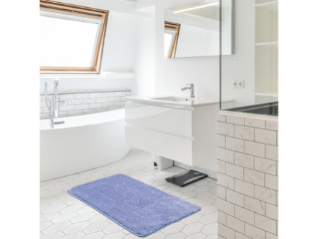 Linden Berg Tapis de bain, 600 x 1.000 mm, bleu jean