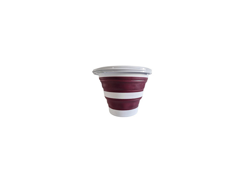 Linden Berg Seau, pliable, rond, 10 litres, pétrole/blanc