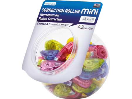 PLUS JAPAN Roller correcteur 'MINI', 4,2 mm x 5 m,présentoir