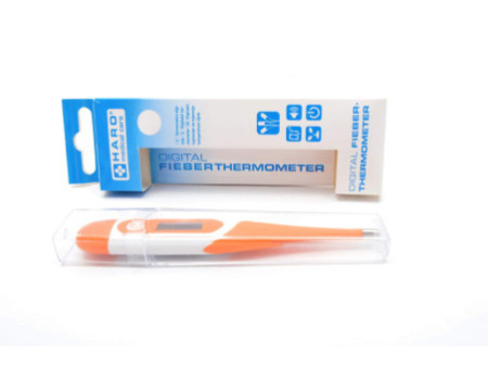 HARO Thermomètre, pointe flexible, blanc/orange