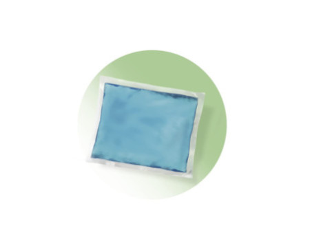 HARO Compresse chaud/froid, 130 x 130 mm, bleu