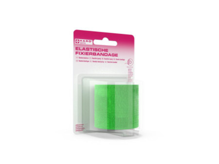 HARO Bande de fixation élastique, 50 mm x 4,5 m, vert clair