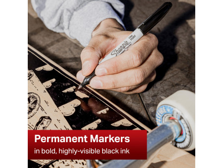 Sharpie Marqueur permanent FINE, blister de 2, noir
