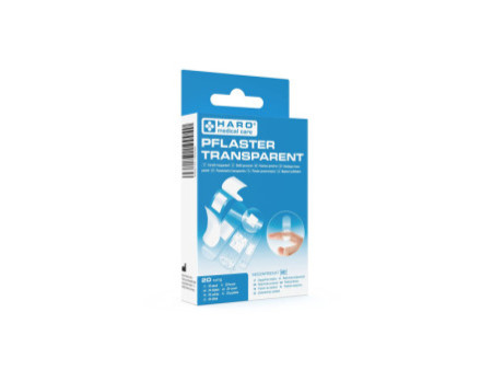 HARO Pansement transparent, hydrophobe, pack de 20
