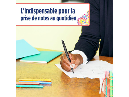 Paper:Mate Stylo feutre Flair Original, Value Pack, noir