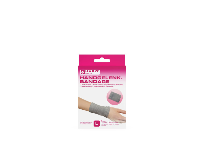 HARO Bandage sportif 'Poignet', taille: L, gris