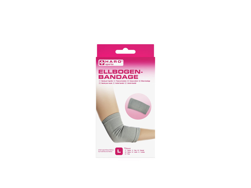 HARO Bandage sportif 'Coude', taille: L, gris