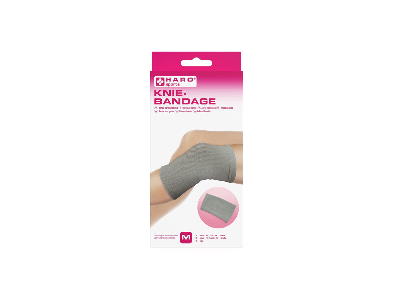 HARO Bandage sportif 'Genou', taille: M, gris