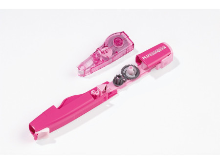 PLUS JAPAN Rouleau correcteur rechargeable 'MR', rose