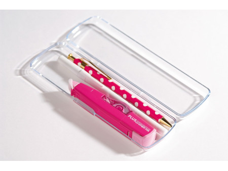PLUS JAPAN Rouleau correcteur rechargeable 'MR', rose