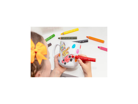BIC KIDS Crayon de couleur multi-surfaces, étui carton de 6