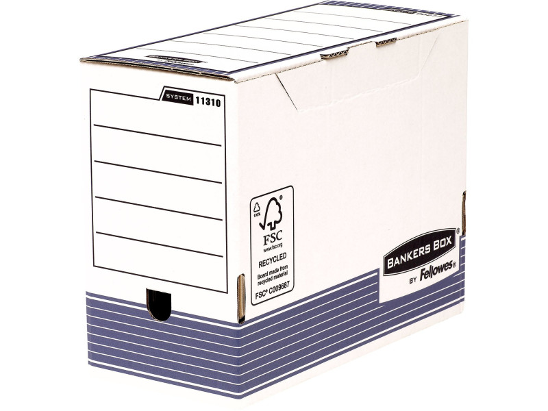 Fellowes BANKERS BOX SYSTEM caisse d'archivage, bleu,