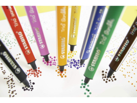 STABILO Feutre Trio Scribbi, étui en carton de 14