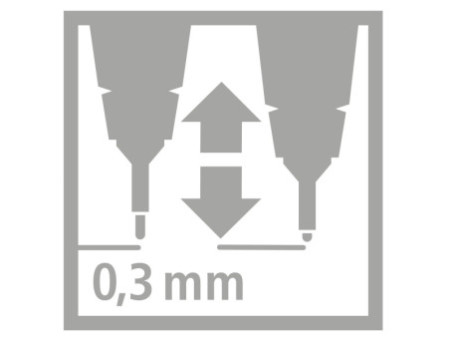STABILO Feutre à pointe fine sensor F, présentoir de 48