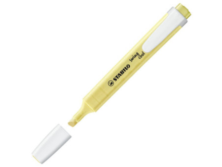 STABILO Surligneur swing cool Pastel Edition, crème de jaune
